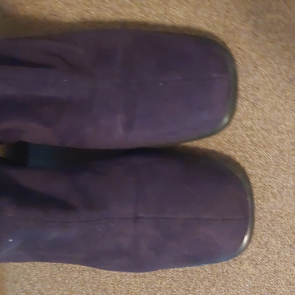 VINTAGE Dark Grey stretch Suede, Boots, Size 38 - Picture 4 of 7